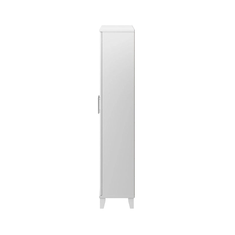 Armoire de rangement haute avec portes et étagères