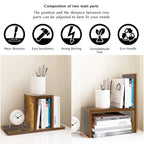 Étagère de Rangement Bureau Multifonctionnel