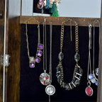Armoire à bijoux pivotante à 360° avec miroir pleine longueur